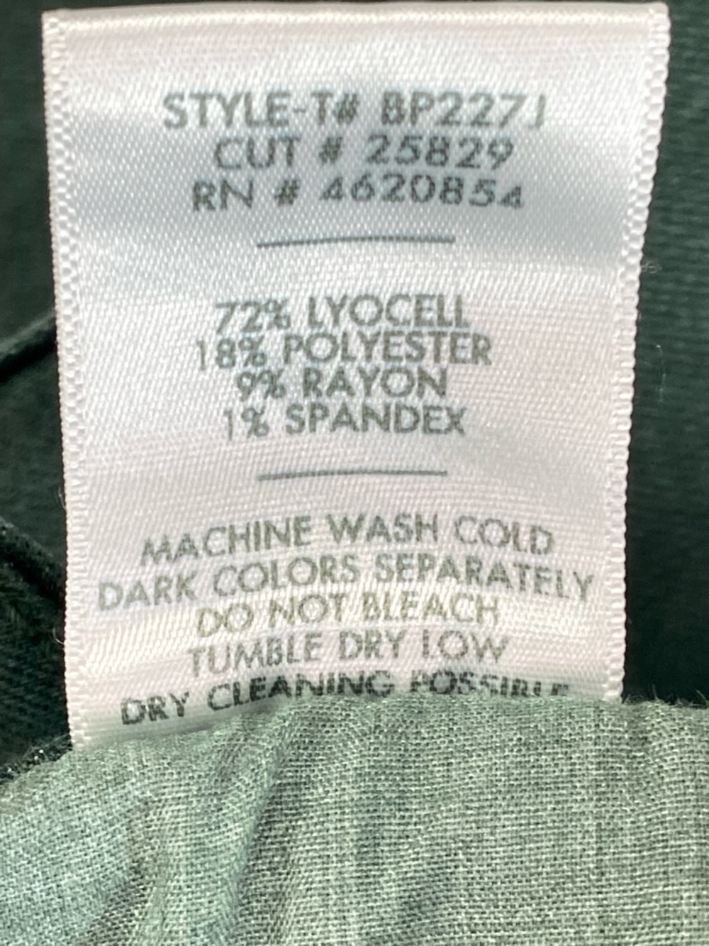 Just Black Denim Dark Green Skinny Jeans 28 Soft Lyocell Blend - Picture 7 of 7